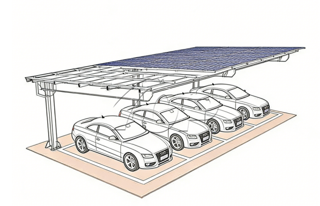 Solar Steel Carport Structures